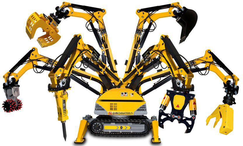 Una máquina con mil caras: accesorios para excavadoras de rastreadores