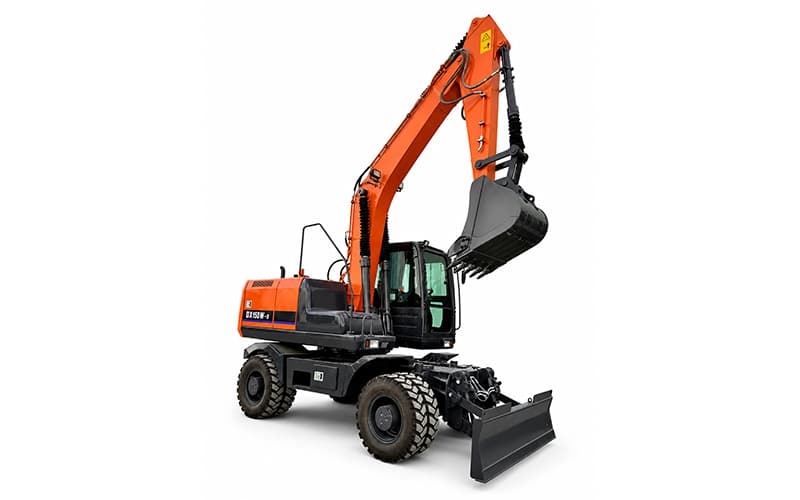 Excavadora de ruedas EW150-D de 13,52 toneladas