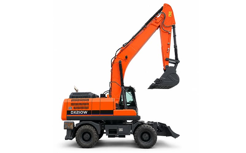 Excavadora de ruedas EW210-D de 20,1 toneladas